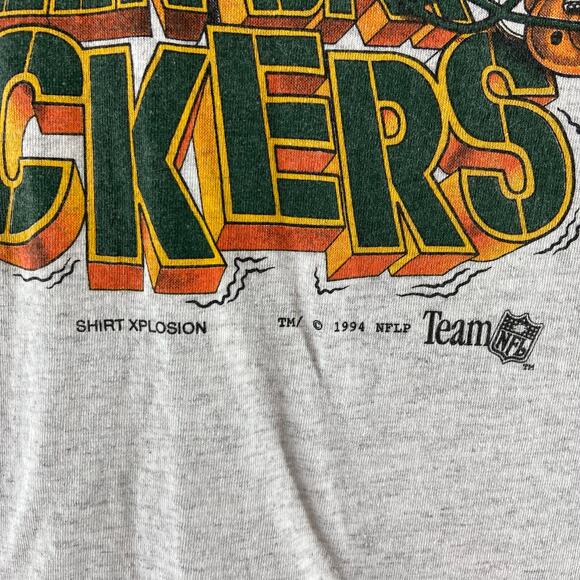 Vintage 1994 Green Bay Packers Sackers‎ TShirt Size Large Delta - Picture 8 of 9